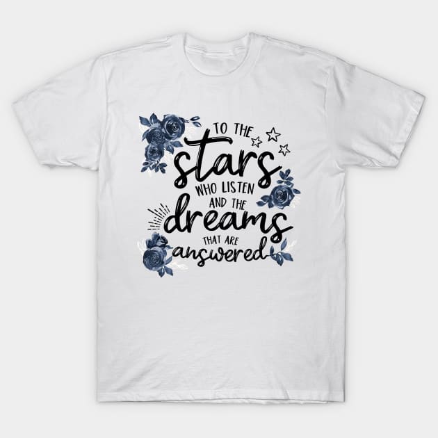 To The Stars - black T-Shirt by kimcarlika